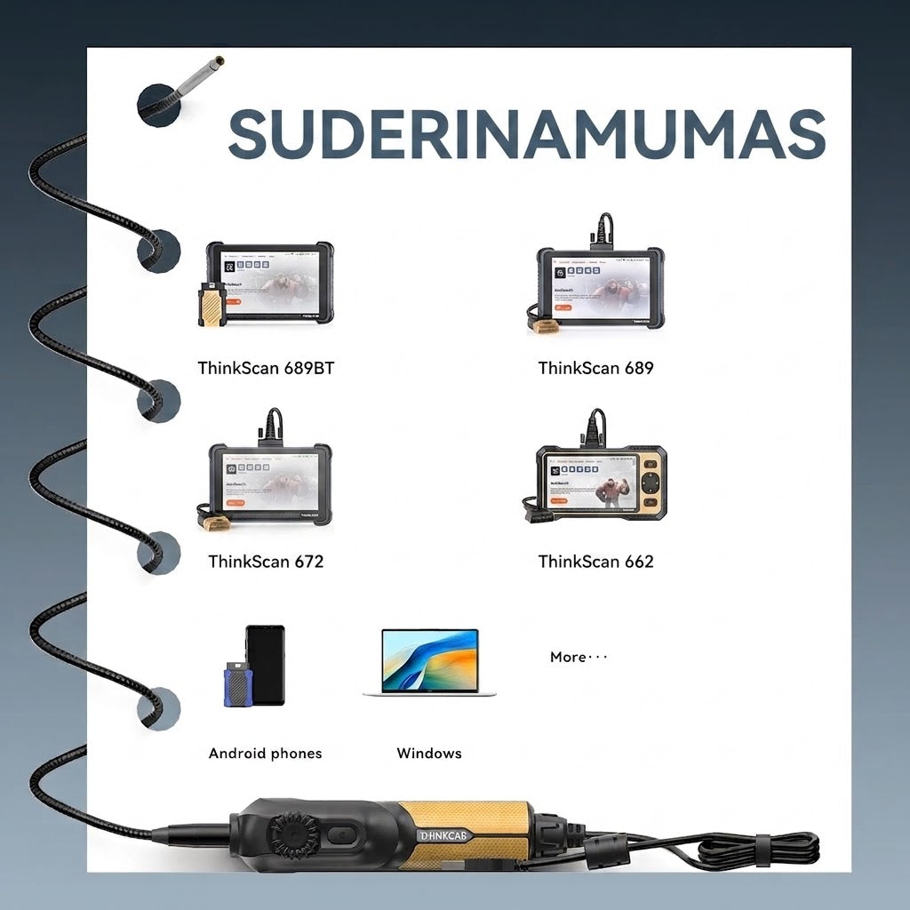 Thinkcar USB endoskopo video kamera